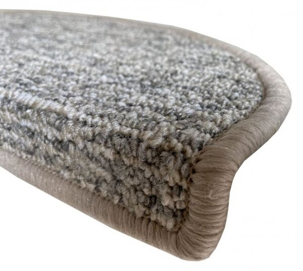 Vopi Nášlapy na schody Alassio šedobéžové půlkruh, samolepící - 24x65 půlkruh (rozměr včetně ohybu)