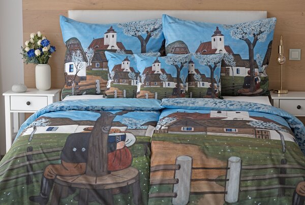 Povlečení Májová noc Bavlna deluxe digitál 1x 140/200, 1x 70/90