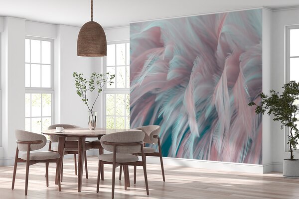 Fototapeta Jemné peří v jemných barvách, Designové fototapety na zeď, Populární fototapety, u45689 - Tapeko.co.cz