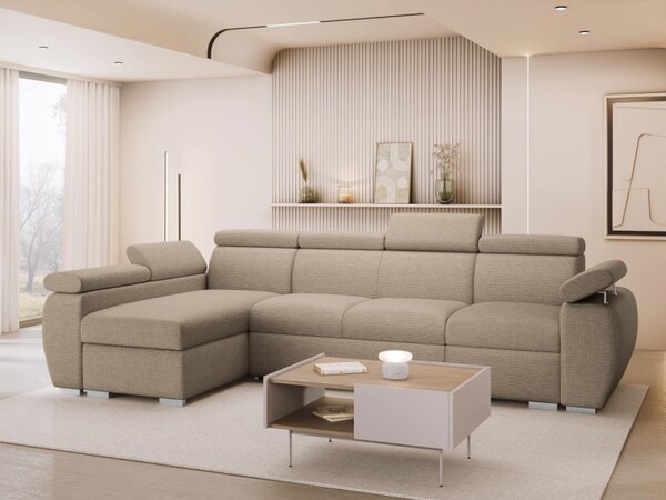 Rohová rozkládací pohovka Giza LCP, Strana: Pravá - 1p(65)+2r+LCp, Potah: Paros 02 5903211337697