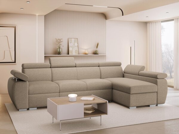 Rohová rozkládací pohovka Giza LCP, Strana: Pravá - 1p(65)+2r+LCp, Potah: Paros 02 5903211337697
