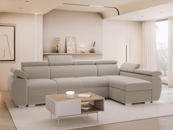 Rohová rozkládací pohovka Giza LCP, Strana: Pravá - 1p(65)+2r+LCp, Potah: Paros 02 5903211337697