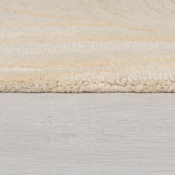 Béžový vlněný koberec běhoun 60x230 cm Lino Leaf – Flair Rugs