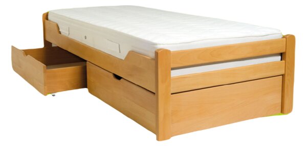 Postel z masivu K1 90 2N - buk Buk natural