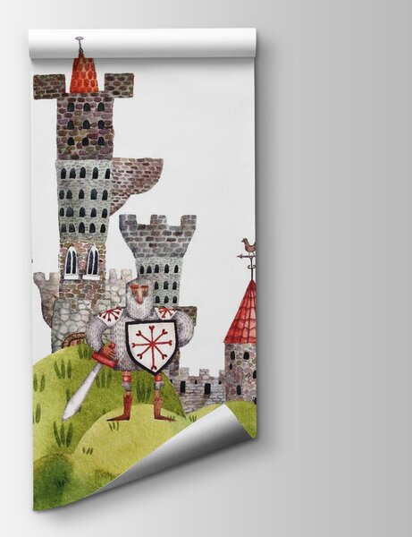 Fototapeta Akvarelová malba hradu, Dětské fototapety, Populární fototapety, u46284 - Tapeko.co.cz