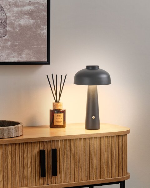 LED bezdrátová stolní lampa AGUSAN se stmívačem Kov Černá