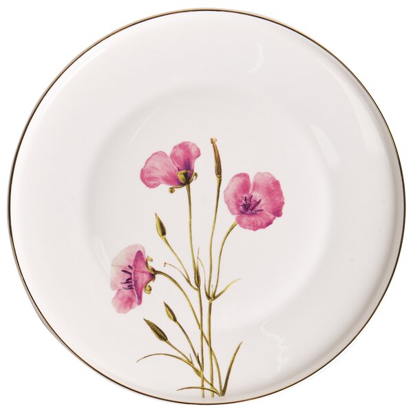 Sada 24 kusů nádobí HYSSOP Porcelán Bílá