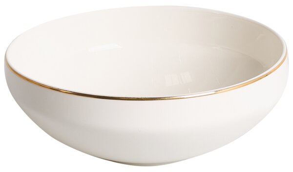 Sada 24 kusů nádobí HYSSOP Porcelán Bílá