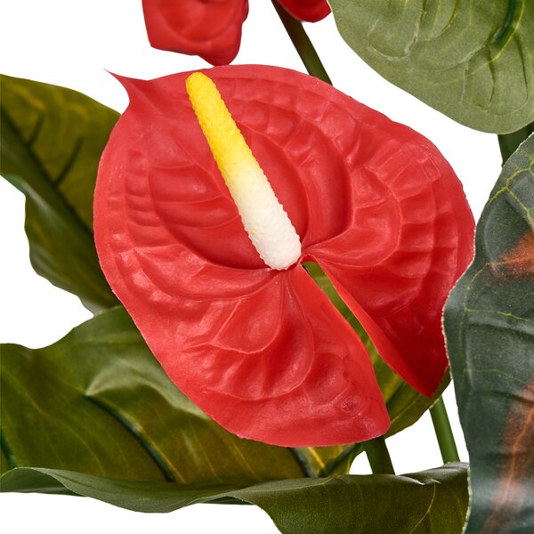 Umělá rostlina ANTHURIUM 95 cm Zelená