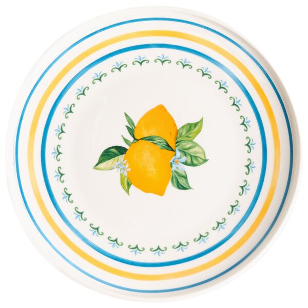Sada 12 kusů nádobí TARRAGON Porcelán Bílá/Zelená