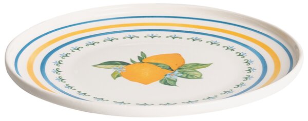 Sada 12 kusů nádobí TARRAGON Porcelán Bílá/Zelená