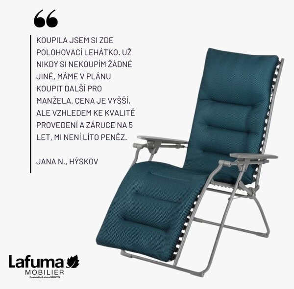Relaxační křeslo Lafuma EVOLUTION BeComfort šedá Dark Grey