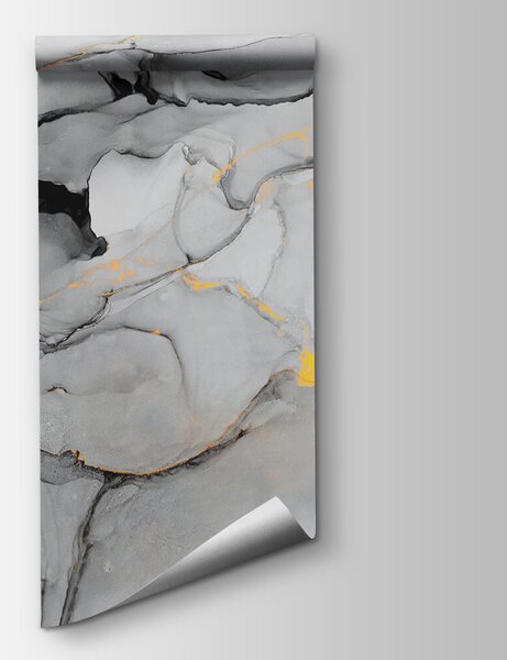 Fototapeta Abstraktní mramorování v černé a bílé barvě, Mramorové fototapety, Populární fototapety, u49256 - Tapeko.co.cz