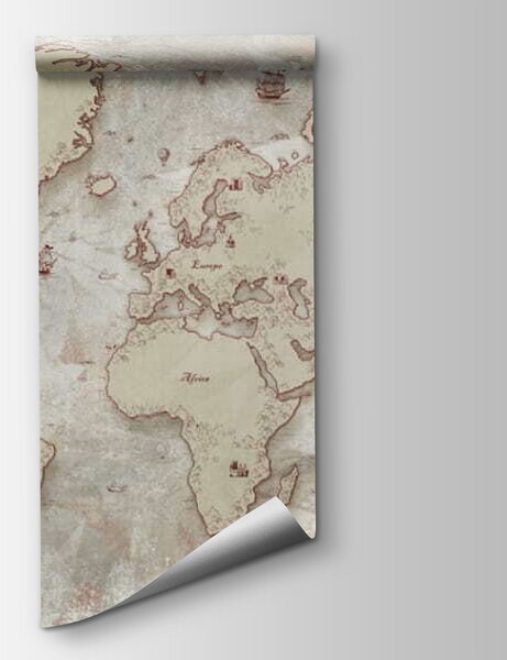 Fototapeta Mapa světa, Fototapeta s mapou světa, Populární fototapety, u50403 - Tapeko.co.cz