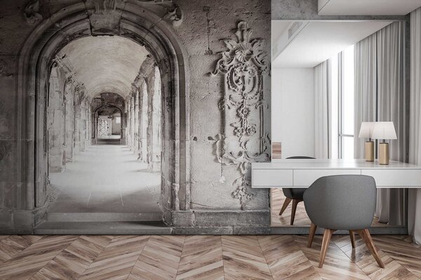 Fototapeta Kamenný oblouk s kamennou zdí, 3D fototapety, Populární fototapety, u50439 - Tapeko.co.cz
