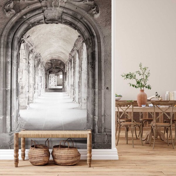 Fototapeta Kamenný oblouk s kamennou zdí, 3D fototapety, Populární fototapety, u50439 - Tapeko.co.cz