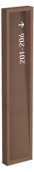 Lombardo Arke FULL Code LED venkovní sloupkové svítidlo IP66 AC DIRECT 1000mm2200KCorten