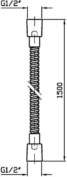 Zucchetti sprchová hadice 150 cm chrom Z93867