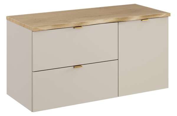 Comad Koupelnová skříňka pod deskové umyvadlo s košem na prádlo Dalia Cashmere 100 kašmír