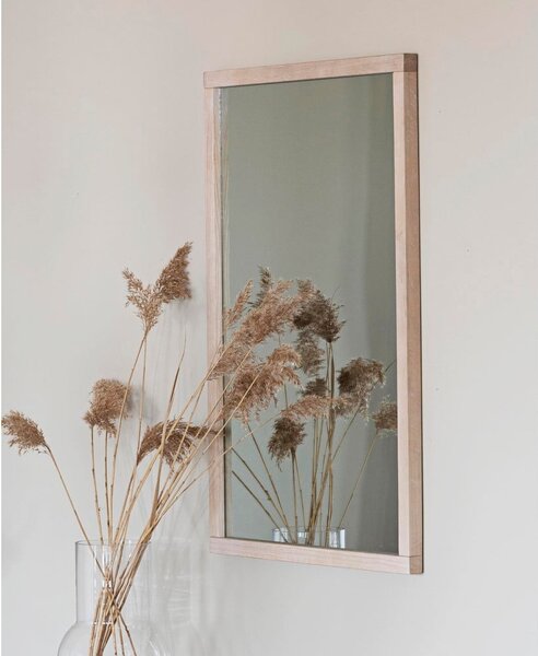 Nástěnné zrcadlo s dřevěným rámem 60x90 cm Lodur – Rowico