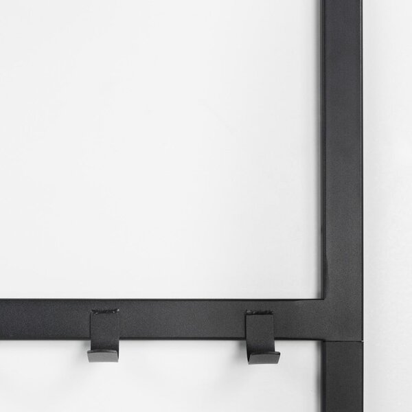 Černá kovová předsíňová sestava 70x178x29 cm Ivar – Spinder Design