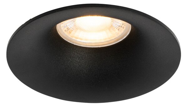 Chytré zapuštěné bodové svítidlo černé vč. Wifi GU10 50mm - Gijs