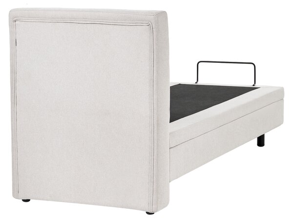 Polohovací postel Tkanina VICEROY 80 x 200 cm Světle béžová