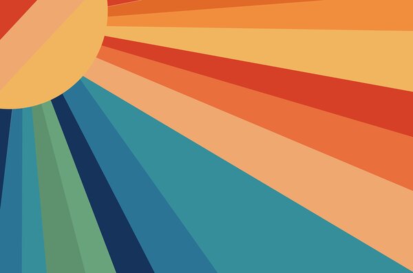 Fototapeta Slunce mnoha barev, Designové fototapety na zeď, Populární fototapety, u51638 - Tapeko.co.cz