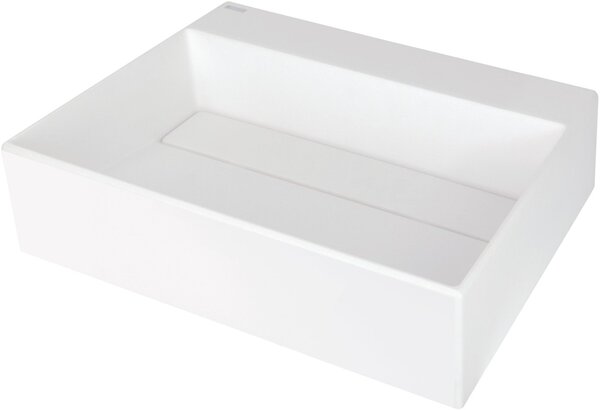 Deante Correo umyvadlo 50x40 cm obdélníkový na pult bílá CQR_AU5M
