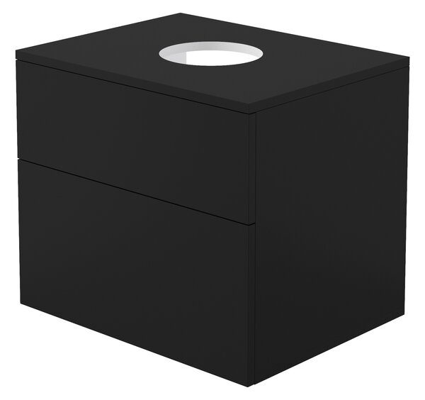 Deante Prizma skříňka s deskou 60x47x52 cm pod umyvadlo závěsná černá SDI_NB61