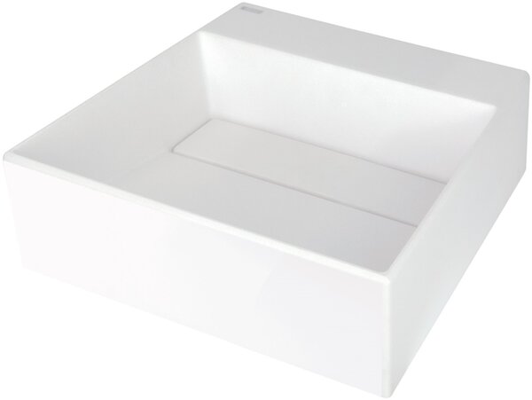 Deante Correo umyvadlo 40x40 cm čtvercový na pult bílá matný CQR_AU4M