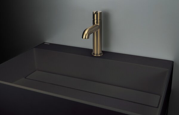 Deante Correo, granitové umyvadlo na desku 600x400x130 mm, černá, DEA-CQR_NU6M