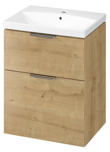 Cersanit City umyvadla se skříňkou 60 cm dub S4004-134