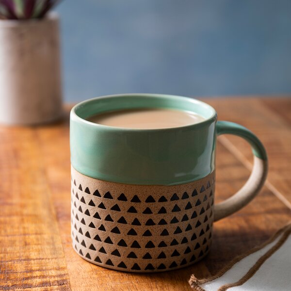 Hrnek Mikasa Wax Resist zelený 390 ml MKMUG04