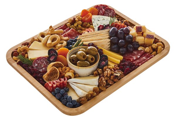 Servírovací tác Farberware s víkem 28 x 35 cm, bambusový 5317453EU