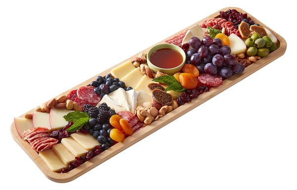 Servírovací tác Farberware s víkem 17 x 56 cm, bambusový 5317649EU