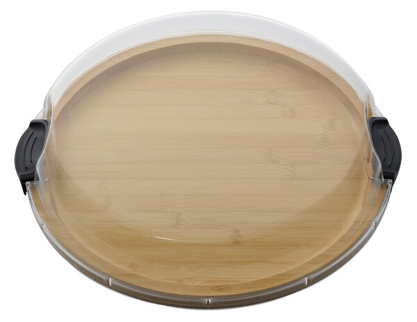 Servírovací tác Farberware s víkem 35 cm, bambusový 5317651EU