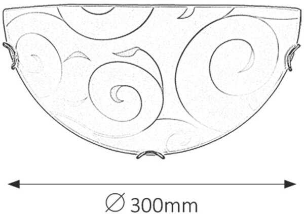 Rabalux Harmony nástěnné svítidlo 1x60 W bílá-vzor 3851
