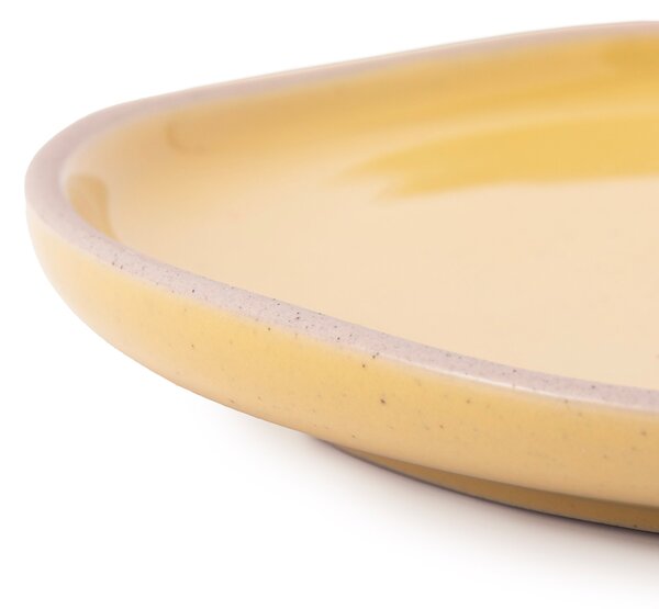 Jamie Oliver Big Love sada 4 kameninových talířů Ø 19 cm (žlutý, zelený, béžový, růžový) JOBLPLAT19PK4