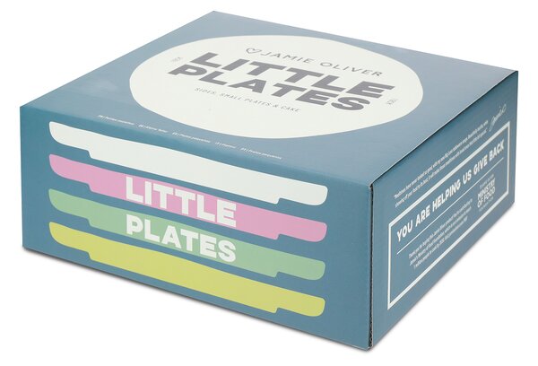 Jamie Oliver Big Love sada 4 kameninových talířů Ø 19 cm (žlutý, zelený, béžový, růžový) JOBLPLAT19PK4