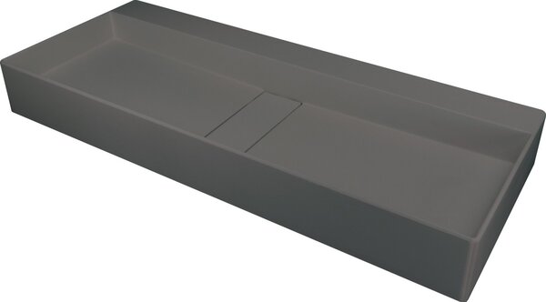 Deante Blur umyvadlo 80x40 cm obdélníkový na pult antracitová CQB_TU8S