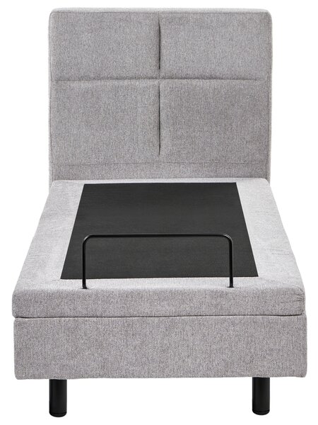 Polohovací postel Tkanina VICEROY 80 x 200 cm Světle šedá
