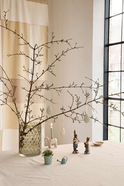 Maileg Plechové velikonoční vajíčko Branches - Dark Mint MIL517