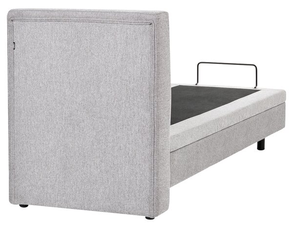 Polohovací postel Tkanina VICEROY 80 x 200 cm Světle šedá