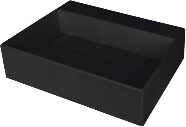 Deante Correo umyvadlo 50x40 cm obdélníkový na pult černá matný CQR_NU5M