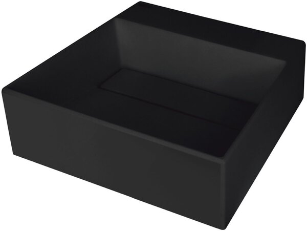 Deante Correo umyvadlo 40x40 cm obdélníkový na pult černá matný CQR_NU4M