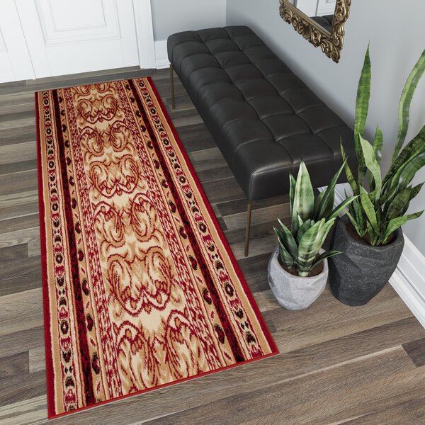 Makro Abra Koberec Běhoun ATLAS E950A červený Rozměr: 70x200 cm
