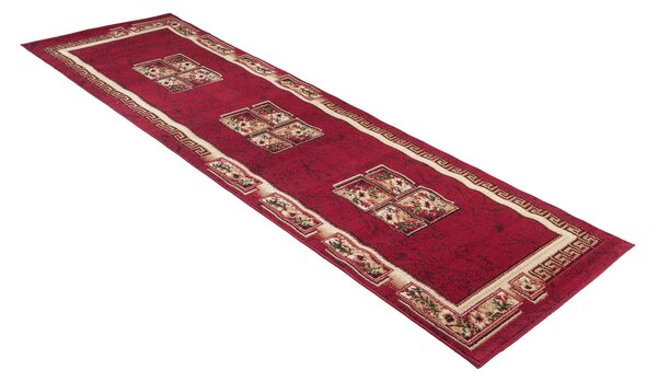 Makro Abra Koberec Běhoun ATLAS 4489B červený Rozměr: 100x150 cm