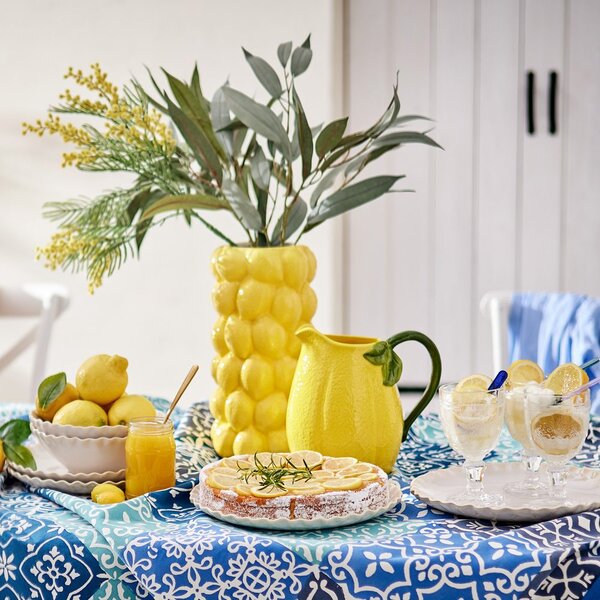 LEMON Váza 30 cm - žlutá