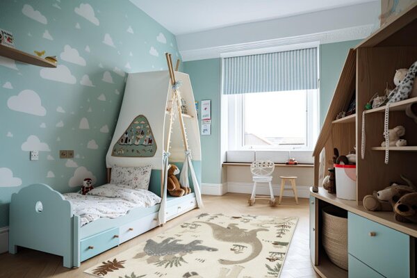 Koberec Tanami Kids C7015A krémový / béžový